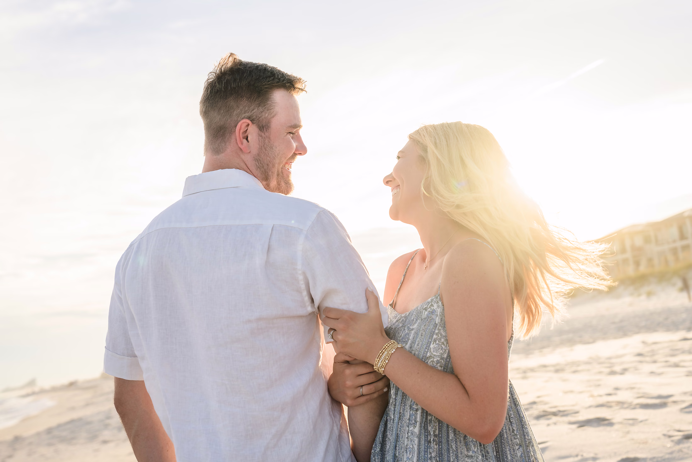 Soft Gulf Coast portrait of a couple by 8nfinity Photography