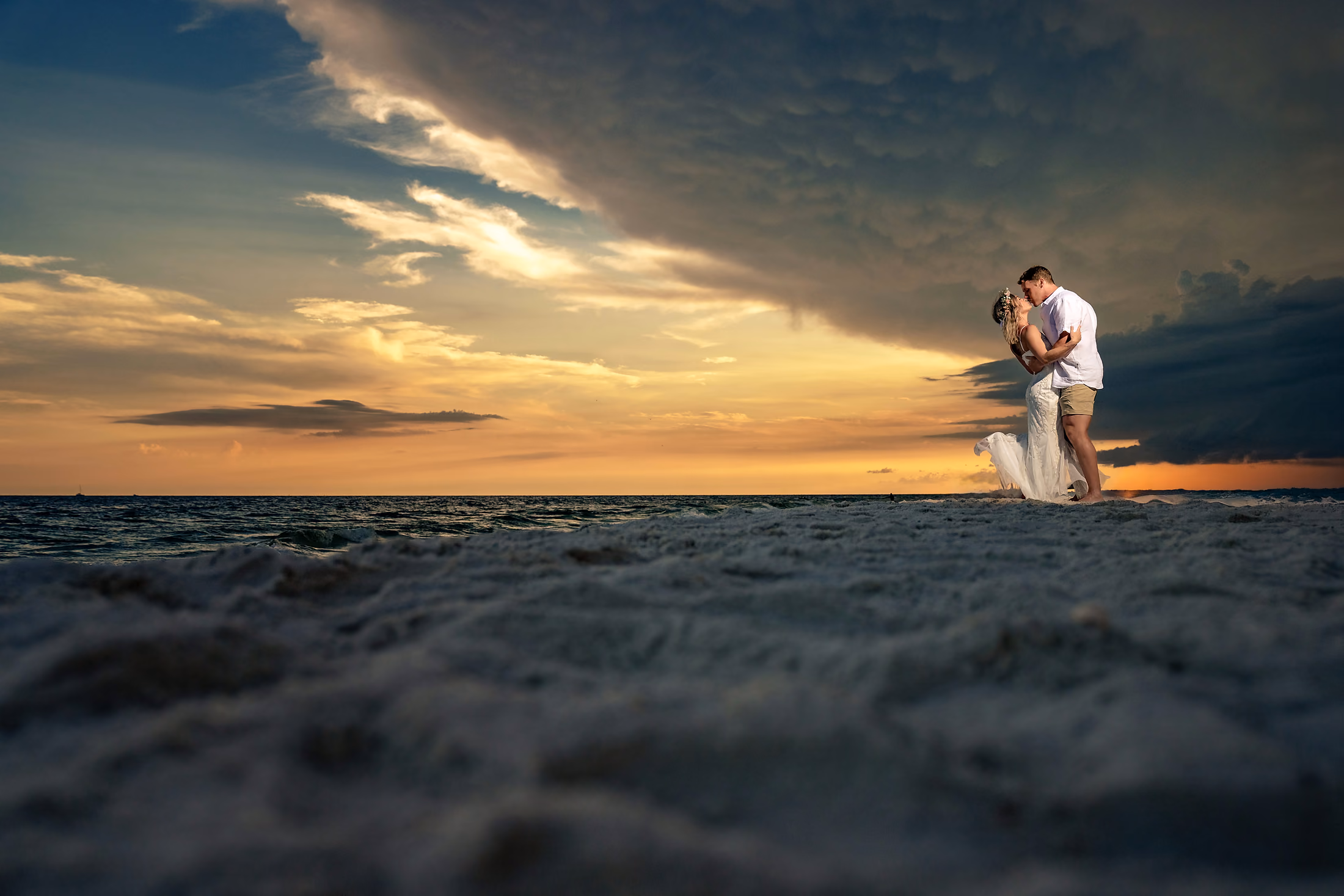 Gulf Coast wedding portfolio romantic wedding portrait by 8nfinity Photography 249