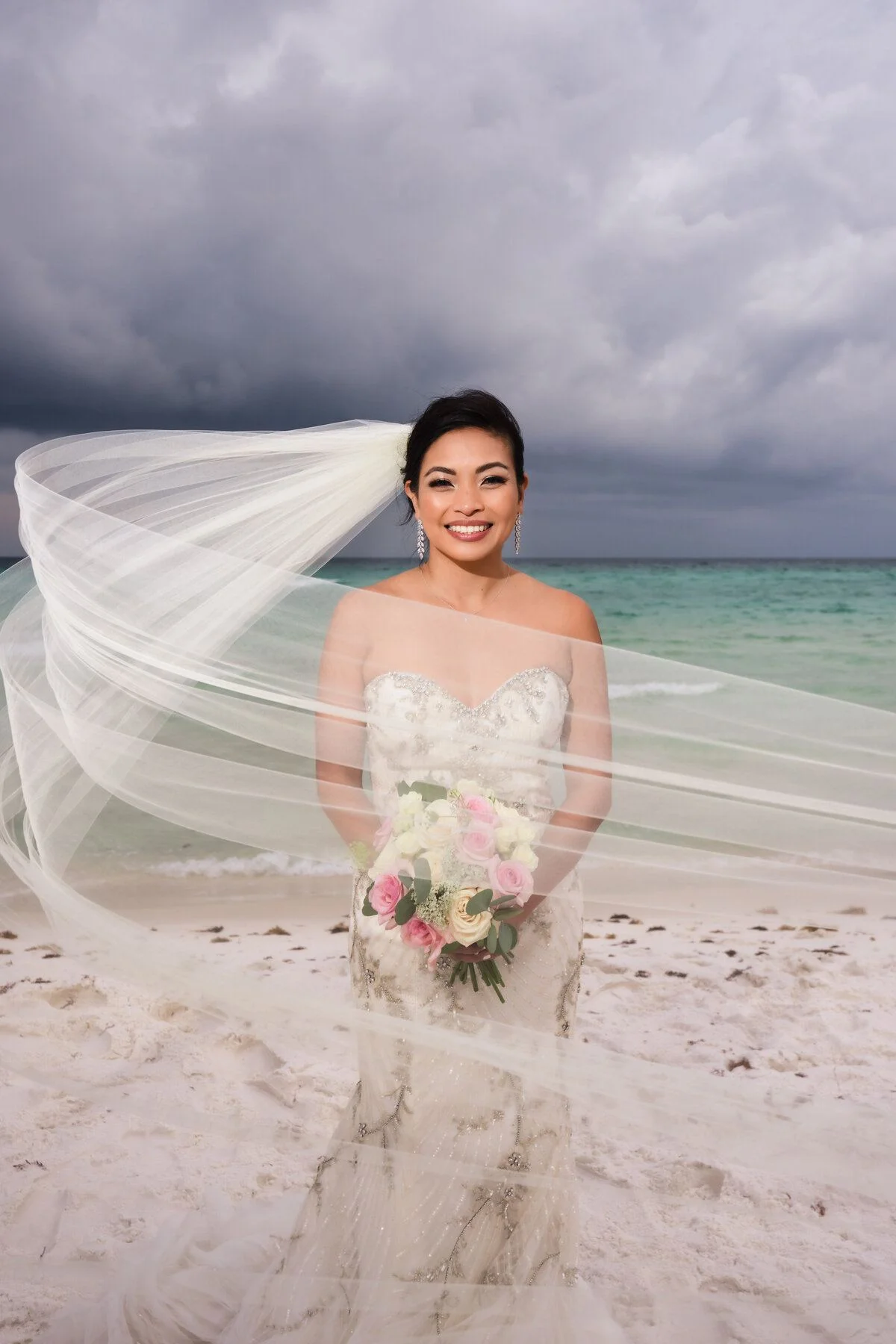 Gulf Coast wedding portfolio romantic wedding portrait by 8nfinity Photography 333
