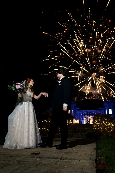 Jacob + Jewell wedding photograph at The Sterling Castle