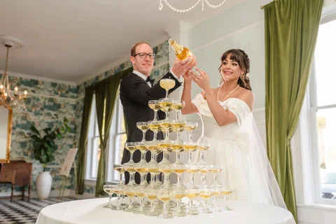 Nathan + Alina wedding photograph at October · The Pillars of Mobile