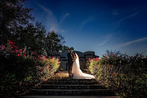 Jacob + Jewell wedding photograph at The Sterling Castle