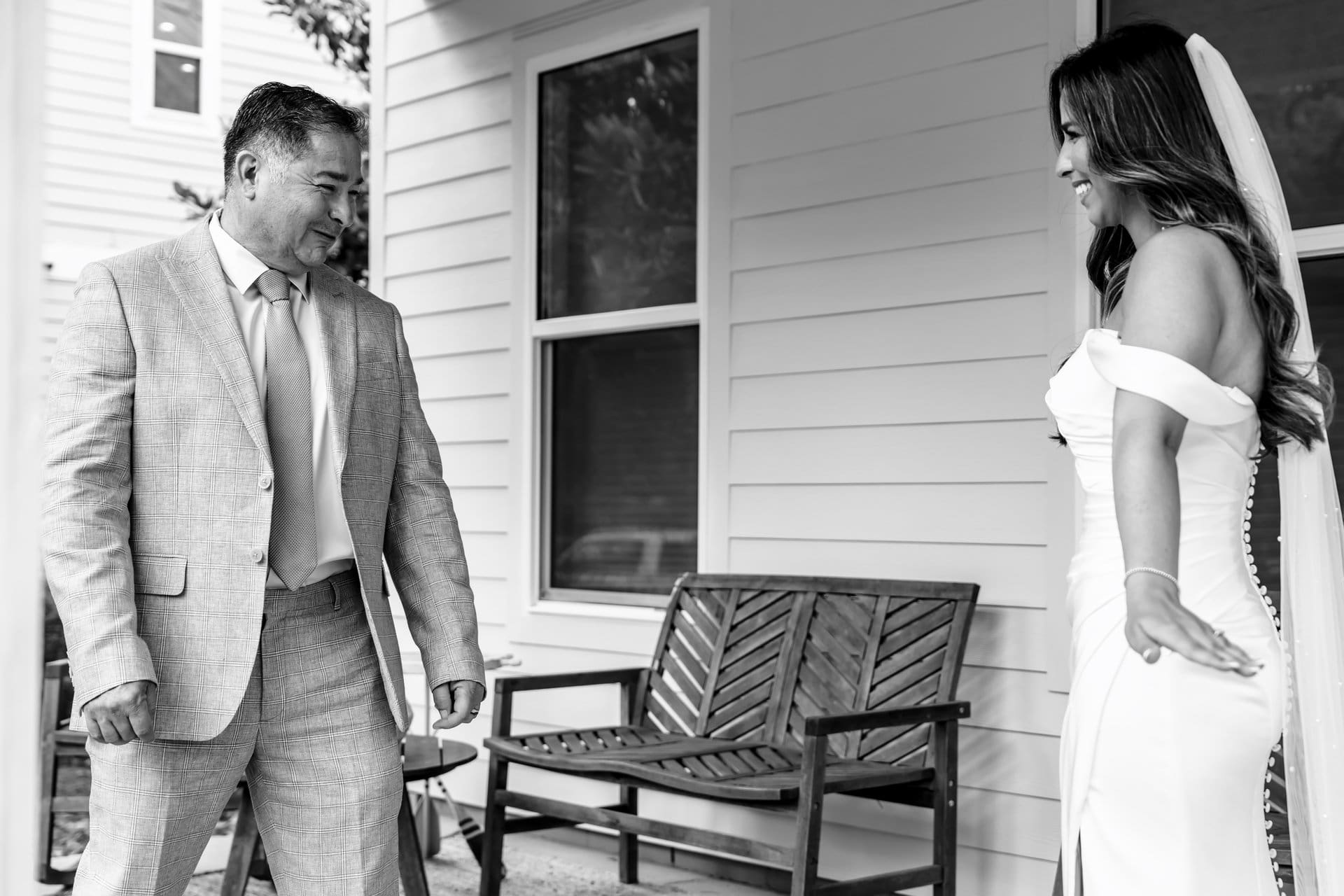 Authentic couple moment during Santa Rosa Beach wedding, genuine expression captured by 8nfinity Photography