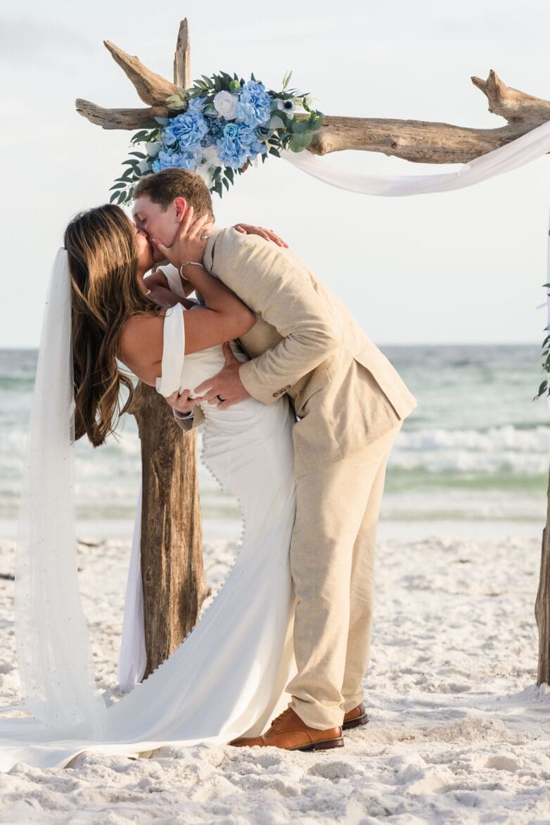 Romantic wedding portraits Emerald Coast Florida by Pensacola Wedding Photographer 8nfinity Photography