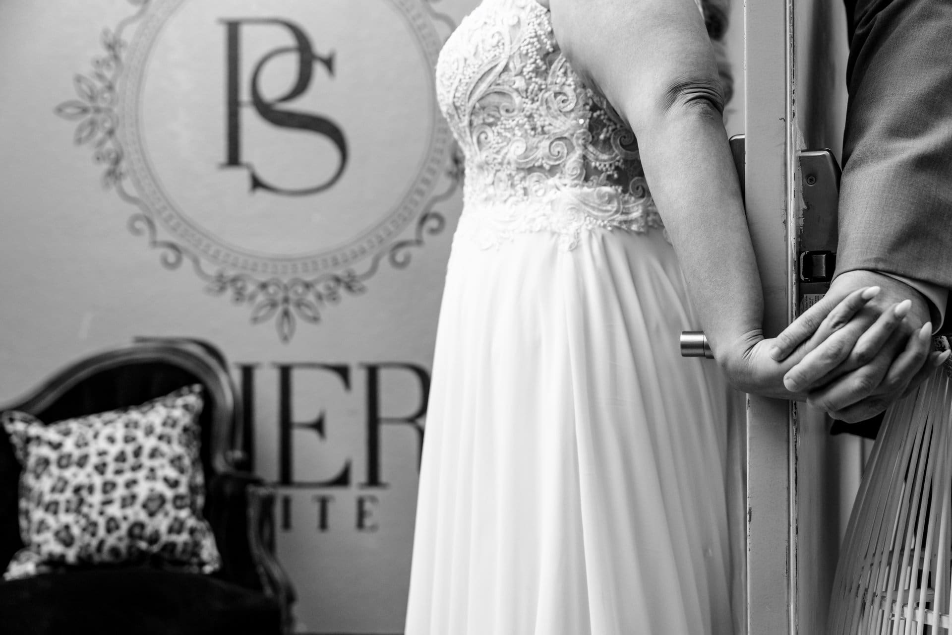 Blue Angels flyover at Becky and Steven Star Wars wedding at Pier Suites Pensacola Beach