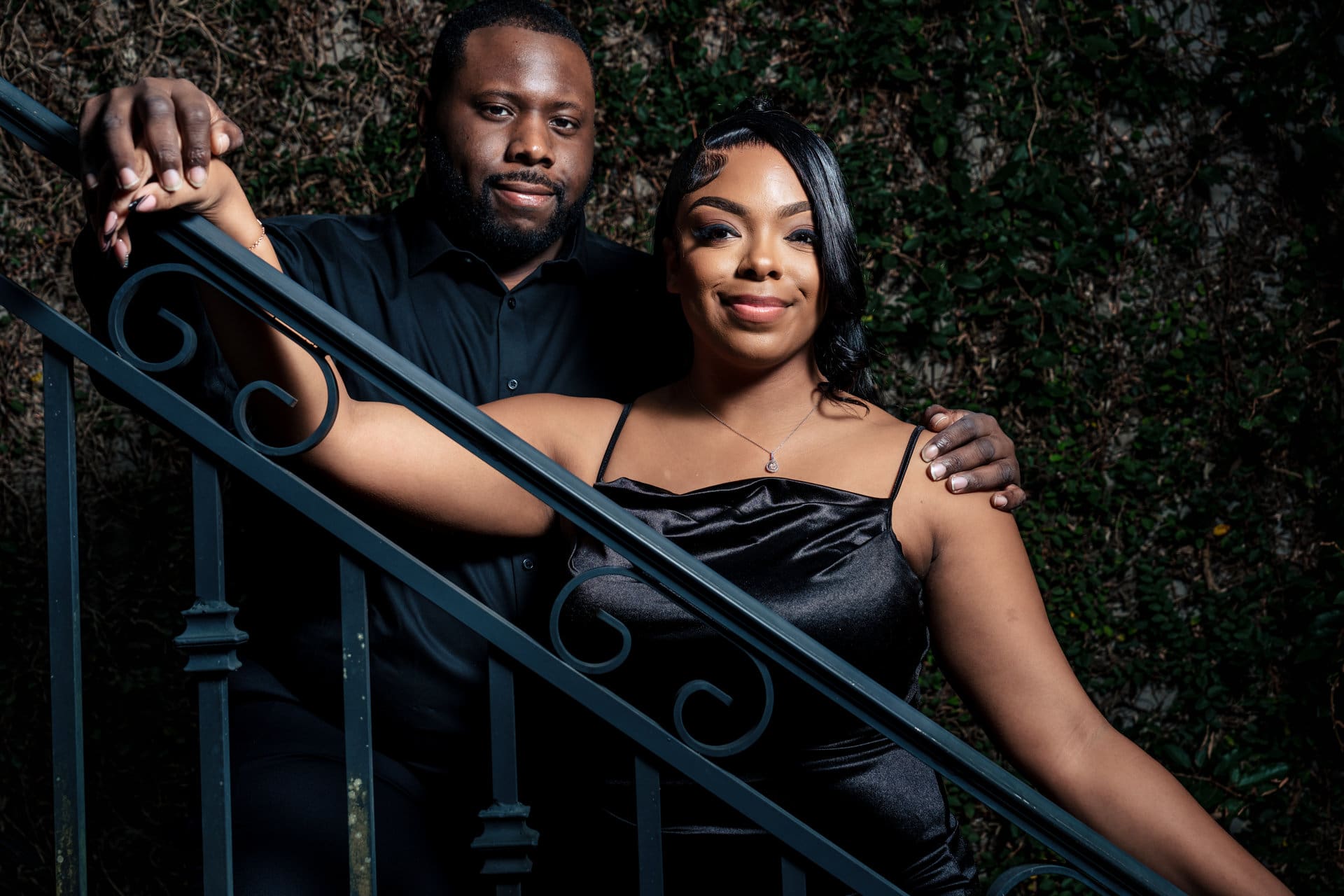 Elliot and Tyisha engagement session downtown Pensacola