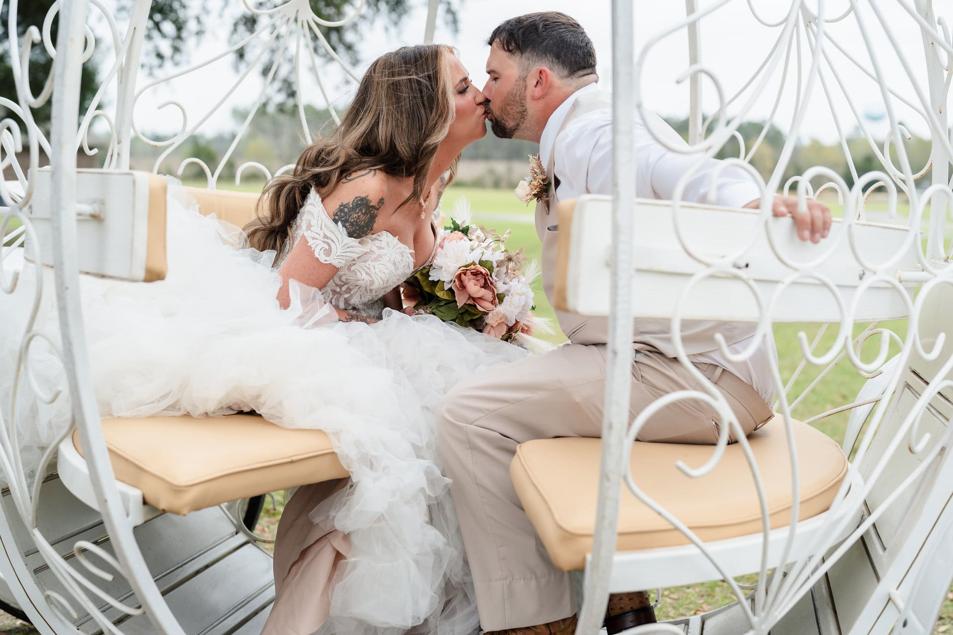 Hollie and TJ ceremony at Sowell Farms wedding in Milton Florida