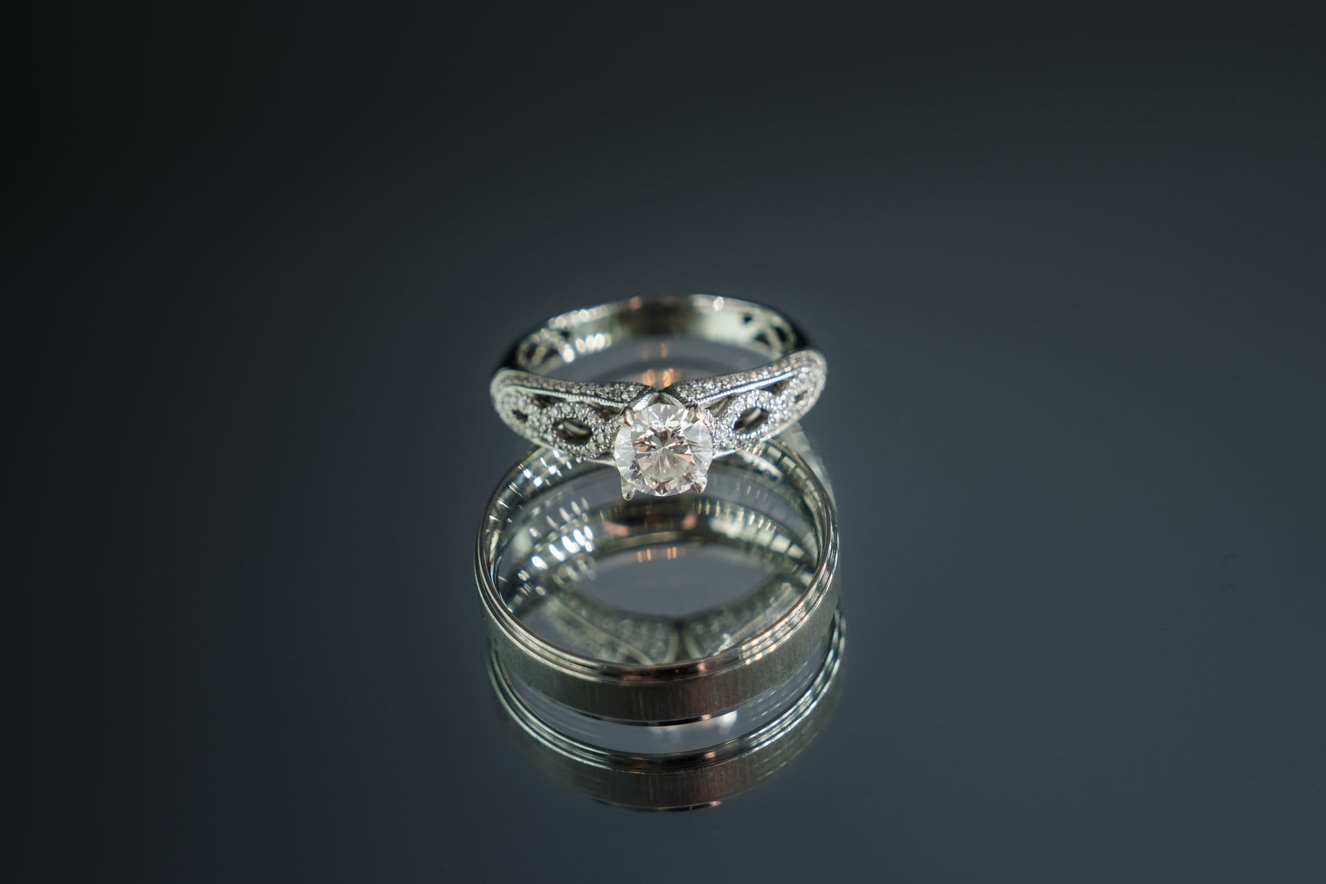 Joyce and Kyle wedding ring detail shot at their Filipino-American wedding in Pensacola, Florida