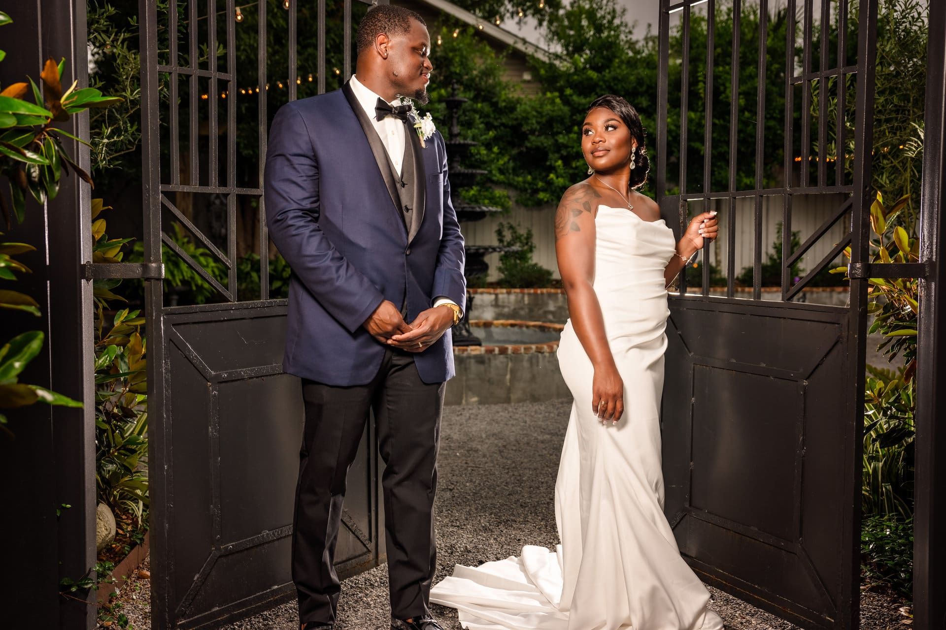 Justice and Wragner wedding ceremony at Supposey venue in Pensacola, Florida