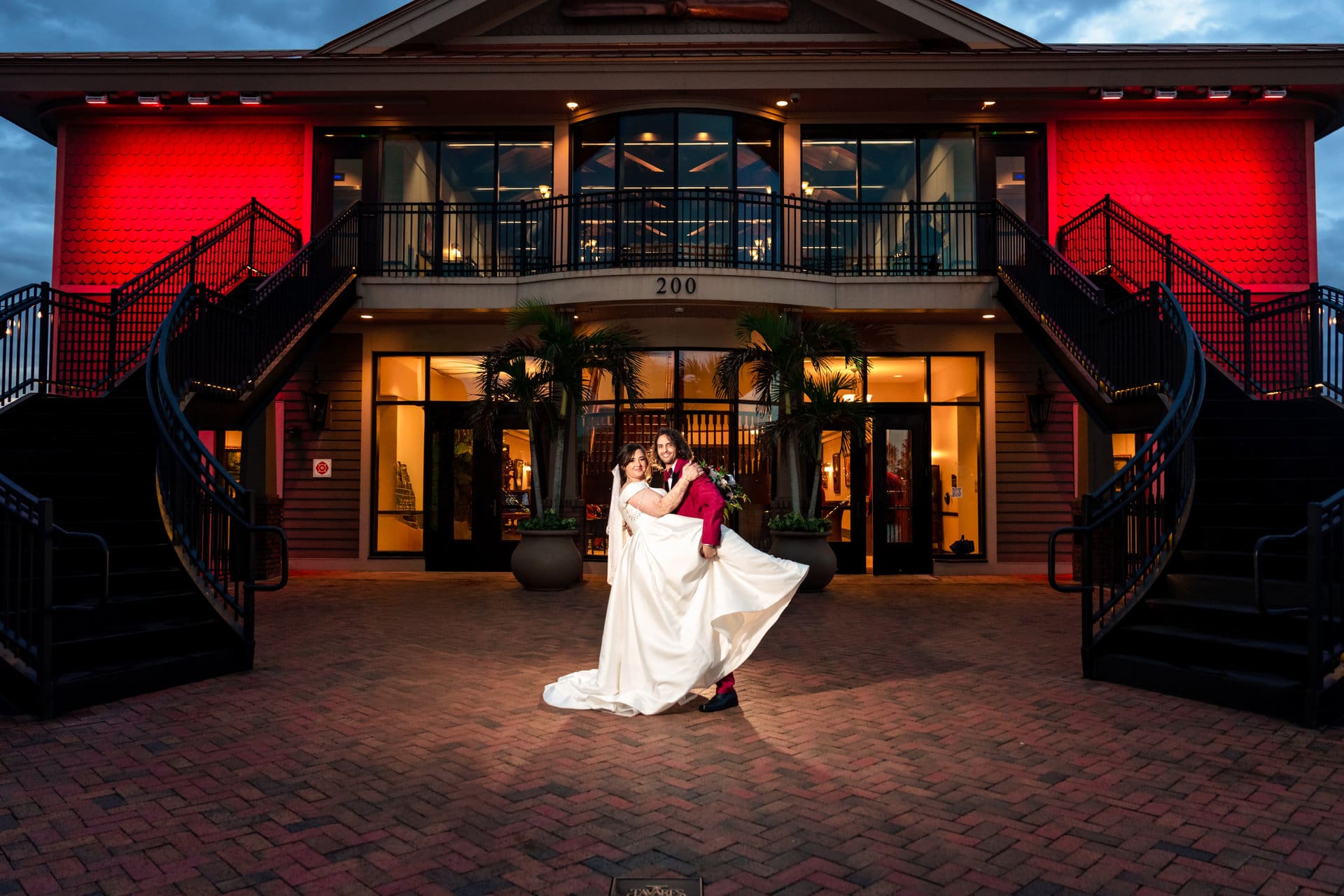 Katie Raj lakeside wedding ceremony Tavares Florida